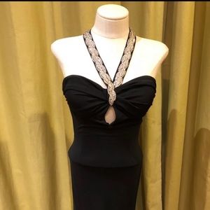 Special evening dress with embellishments